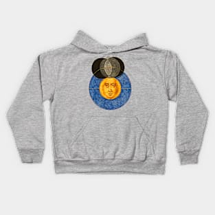 Solar Eclipse Vintage Illustration Kids Hoodie